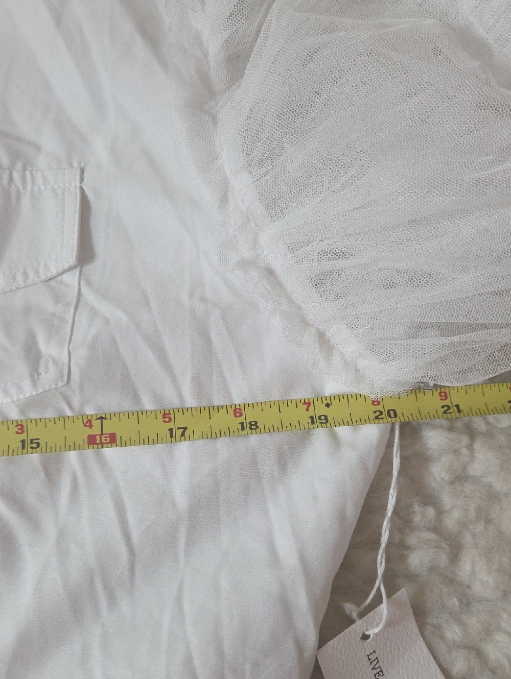 NWY Live 4 Truth White Sheer Tiered Maxi Shirt Dress with Ruffle Sleeves SZ L - Picture 11 of 13